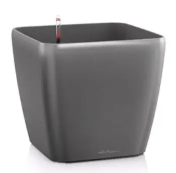 16143 Вазон 28 Lechuza Quadro LS Антрацит відлив - Зображення 2