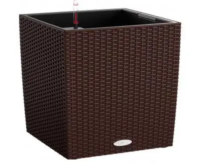 15385 Вазон 40 Lechuza Cube Cottage Мокко - Зображення 2
