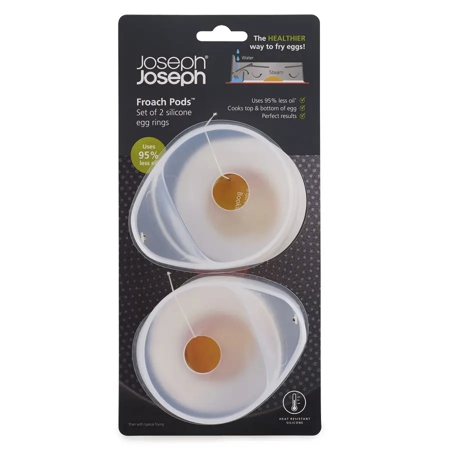 20120 набір форм для смаження яєць 4,4 x 9,9 x 11,8 см 2 шт Joseph Joseph FROACH PODS - Зображення 2