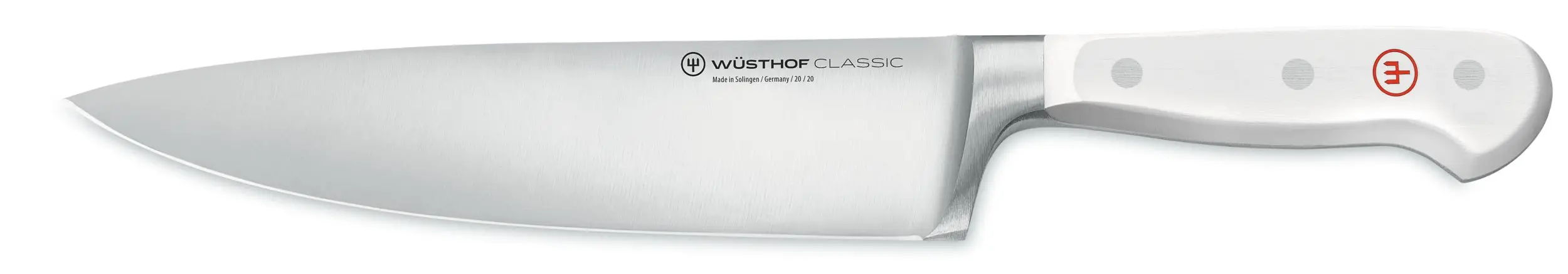 1040200120 Ніж шеф-кухаря 20 см у картонній упаковці Wusthof Classic White - Зображення 2