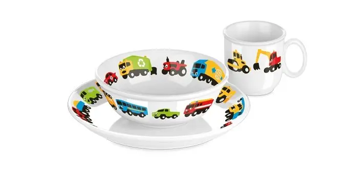 667955 Набір посуду BAMBINI, машинки, 3 шт. . Tescoma - Зображення 2