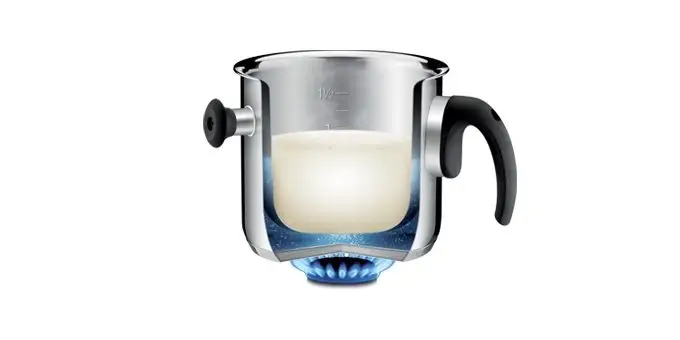 728718 Ківш для молока двостінний PRESTO з кришкою, 16 см, 2 л. . Tescoma - Зображення 2