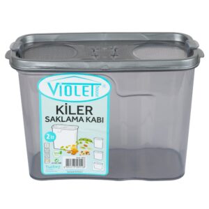 Контейнер для сипучих Violet House 0552 Transparent Black 2 л  (6859636)