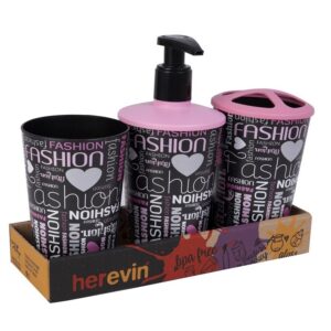 Набір для ванної кімнати Herevin Fashion 3 в 1 (161262-101T) (6918044)