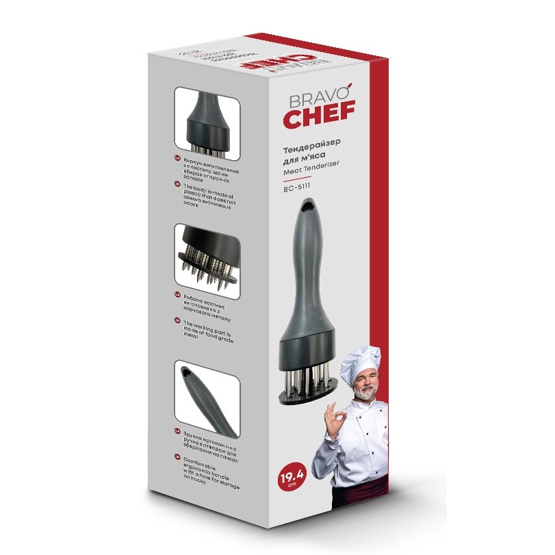Тендерайзер для м’яса Bravo Chef (6937274) - Зображення 4