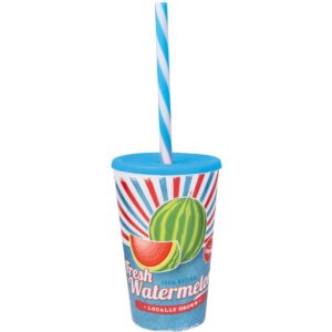 Склянка з трубочкою Herevin Fresh Watermelon 0.65 л (161948-029) (6965060)