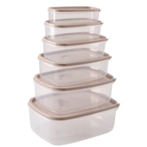 Набір контейнерів Violet House 0496 capuccino, 6 предметів (6970025)