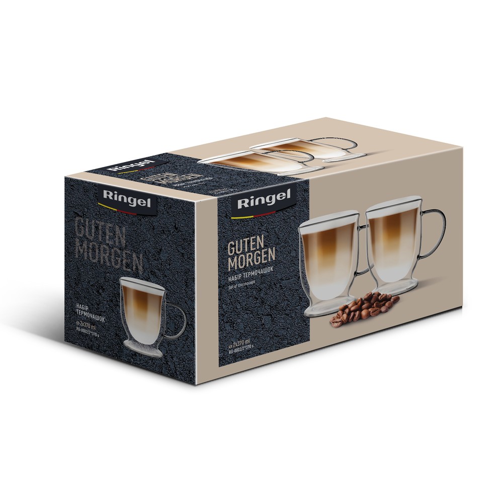 Набір чашок з подвійною стінкою Ringel Guten Morgen, 2х370 мл (7004847) - Зображення 4