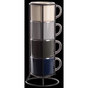 Набір чашок на підставці Limited Edition Silver (7019858)