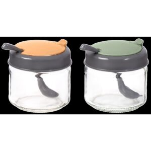 Спецівниця Herevin 2024 Colours Conical Spice Jar з ложкою MIX 0.3 л (131018-150) (7053606)