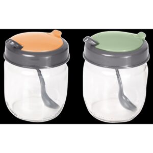 Спецівниця Herevin 2024 Colours Conical Spice Jar з ложкою MIX 0.42 л (131519-150) (7053607)