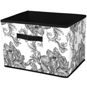Кошик Idea Home NP-103R Anthracite Flowers 38x27x27 см (7058549)