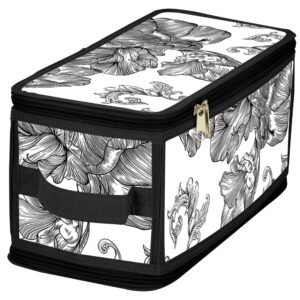 Кошик Idea Home DB-23 Anthracite Flowers 30x15x15 см (7058558)