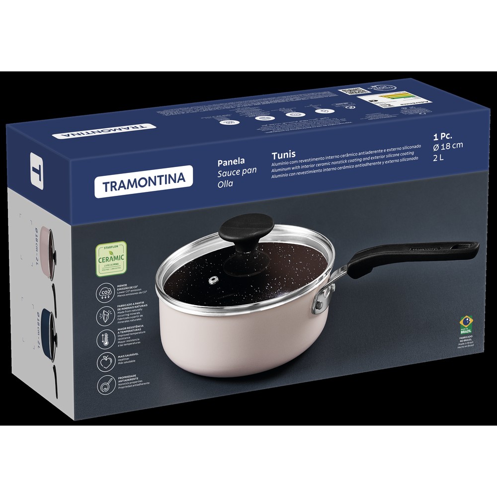 Ківш Tramontina Tunis (2 л) 18 см (7067748) - Зображення 2