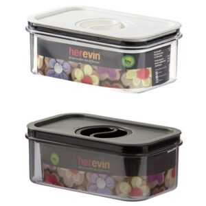 Контейнер HEREVIN Canister-Vacuum Lid-White-Black 0.6 л (161174-000) (7077941)