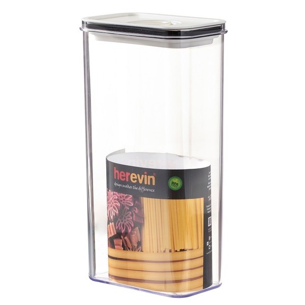 Контейнер HEREVIN Canister-Vacuum Lid-White-Black 3 л (161194-000) (7077946) - Зображення 2