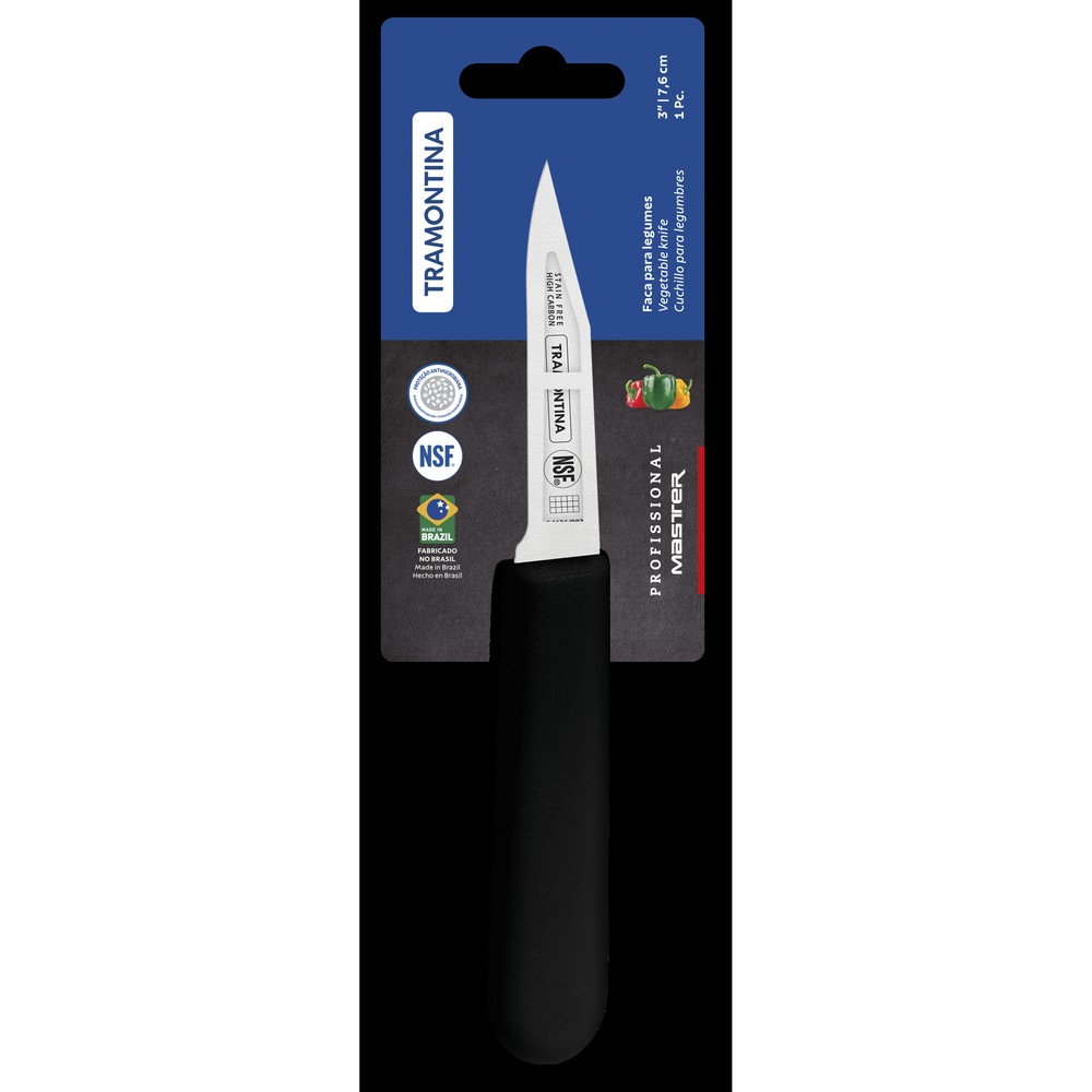 Ніж для овочів Tramontina Profissional Master black, 76 мм (7081449) - Зображення 2