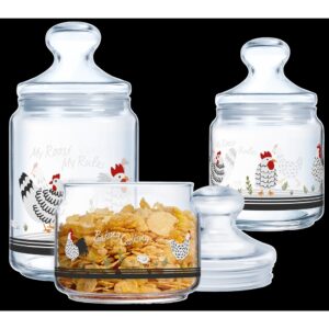 Набір банок Luminarc Club My Roost My Rule, 3х0.5, 0.75, 1 л (7093987)