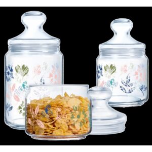 Набір банок Luminarc Club Flerish, 3х0.5, 0.75, 1 л (7093990)