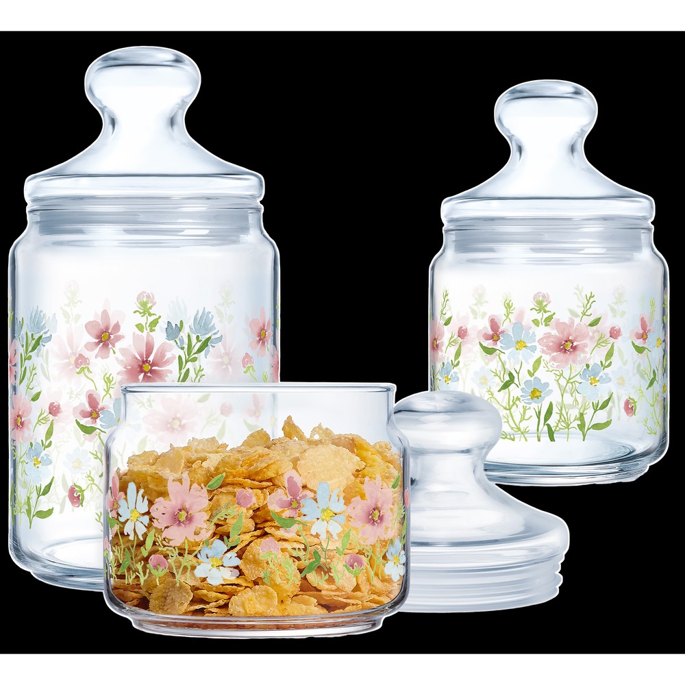 Набір банок Luminarc Club Roisin, 3х0.5, 0.75, 1 л (7093991)