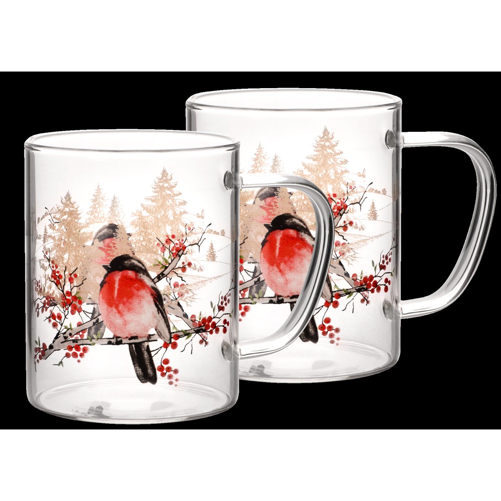 Набір чашок Viva NY Winter Bird, 2х400 мл (7109513)