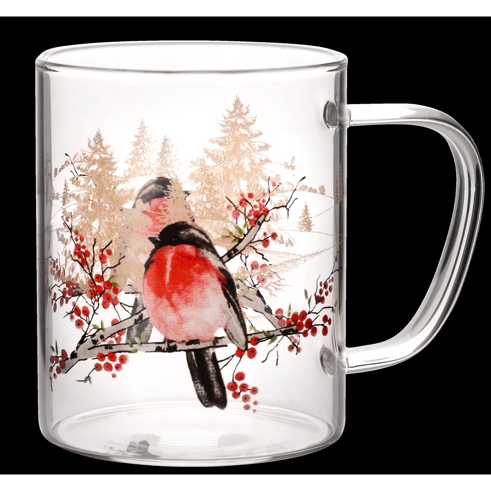 Набір чашок Viva NY Winter Bird, 2х400 мл (7109513) - Зображення 2