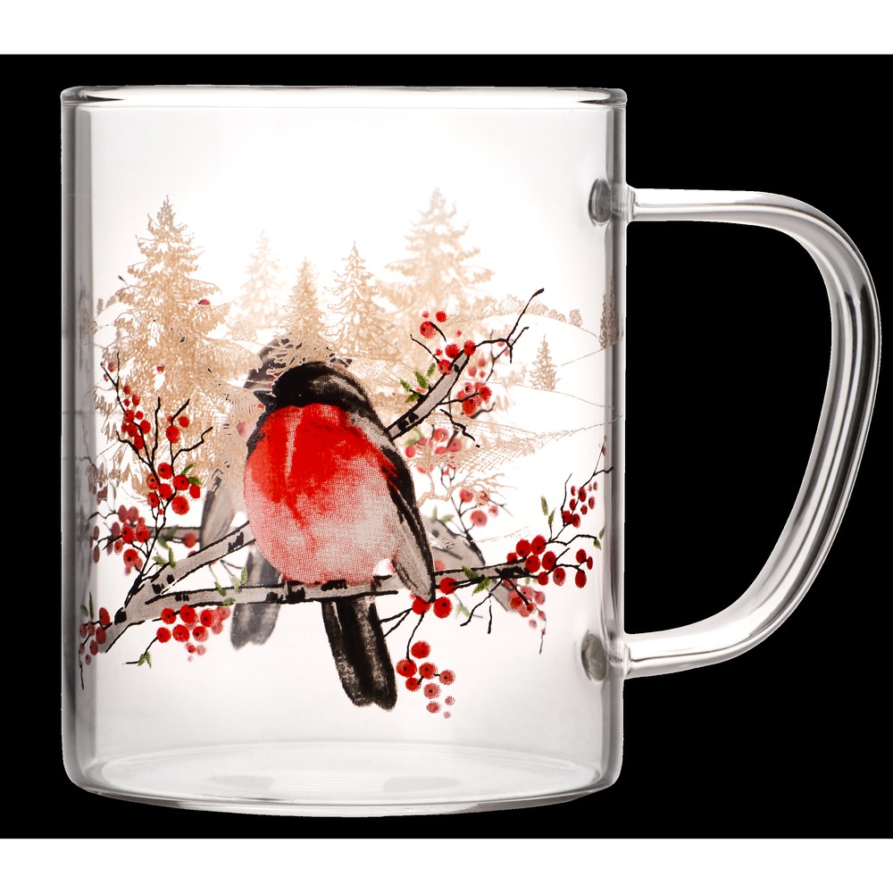 Набір чашок Viva NY Winter Bird, 2х400 мл (7109513) - Зображення 3