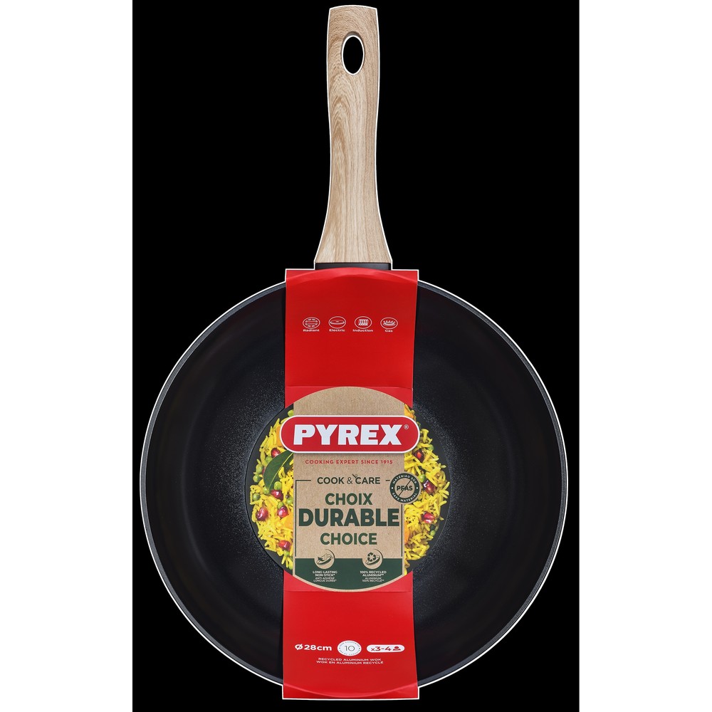 Сковорода Pyrex Cook&Care 28 см, WOK (7120915) - Зображення 2