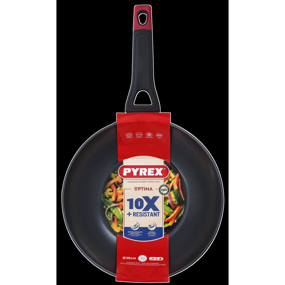 Сковорода Pyrex Optima 28 см, WOK (7120926) - Зображення 3