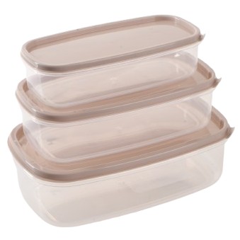 Набір контейнерів Violet House 0494 CAPUCCINO 0.3/0.5/0.85 л (7163258) - Зображення 2